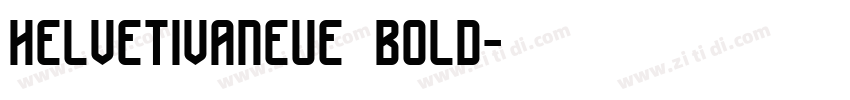 helvetivaneue bold字体转换